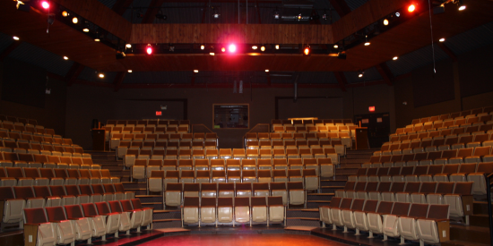 interior of the theatre from the stage